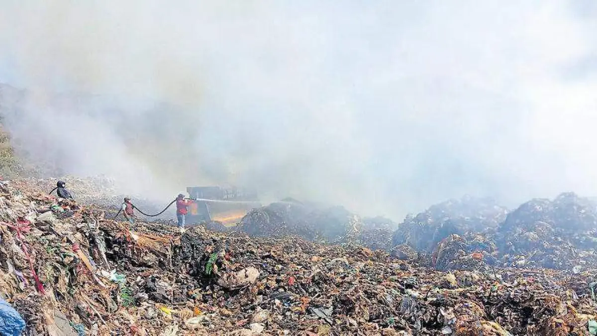 Incendio relleno sanitario